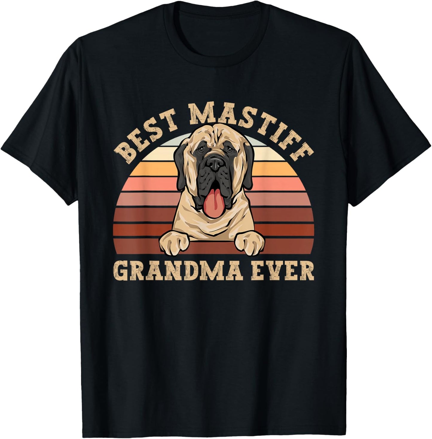 Mastiff Old English Mastiff Dog T-Shirt - T-Shirt | Black
