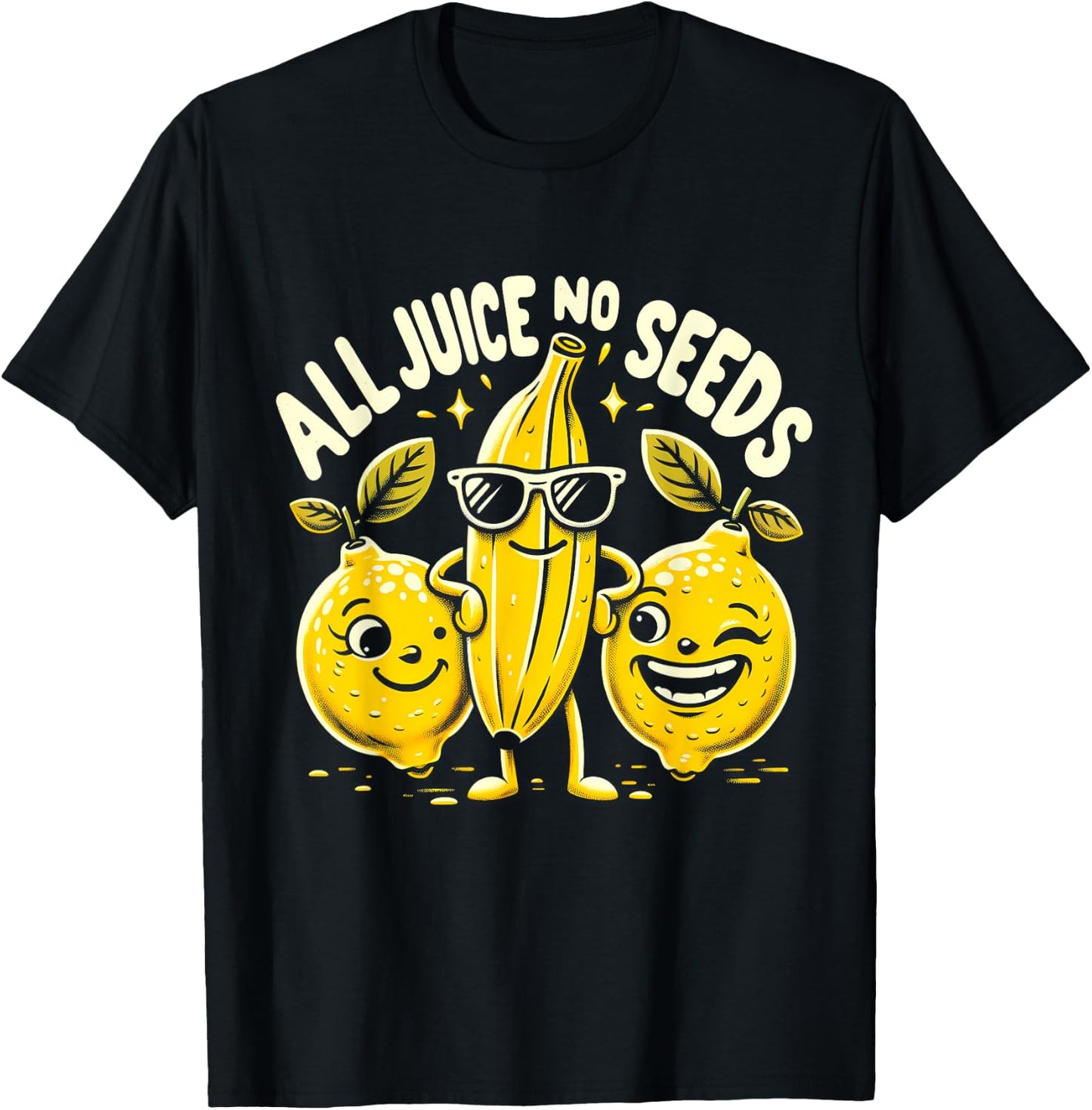 All Juice No Seeds Vasectomy Fruit Funny Men's T-Shirt - T-Shirt | Black