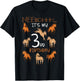 Neeiighhh It's My 3rd Birthday Horse Theme Bday Party 3 T-Shirt - T-Shirt | Black