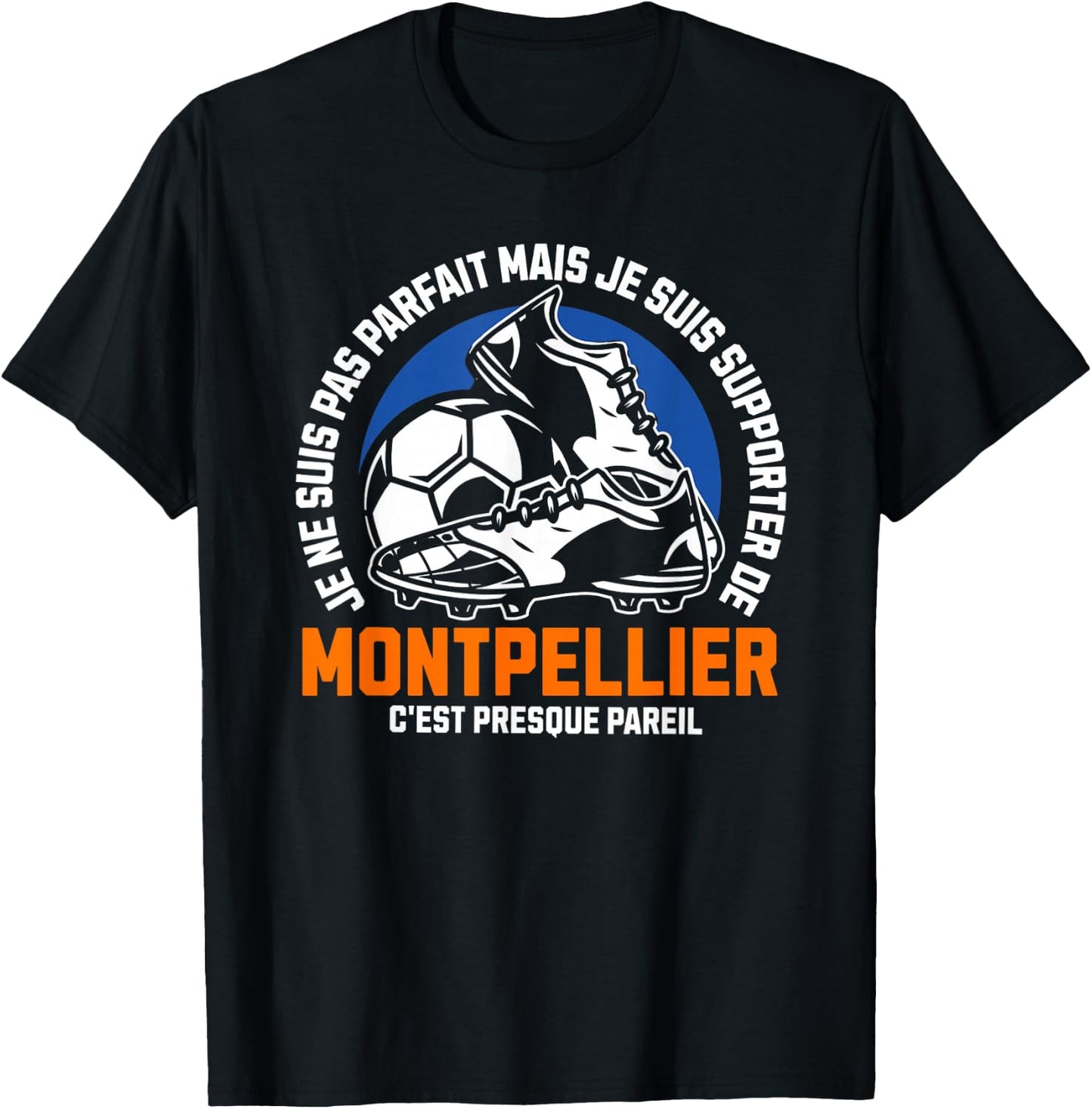 Supporter MONTPELLIER FOOT - FOOTBALL - MONTPELLIER HUMOUR , Black, S T-Shirt - T-Shirt | Black