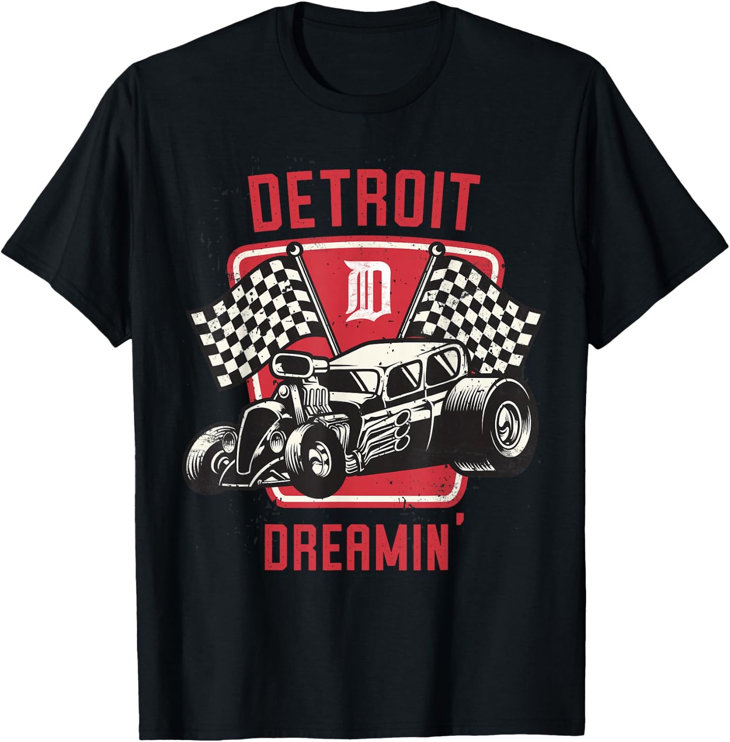 Detroit Dreamin' - Michigan Woodward Cruise Gift T-Shirt - T-Shirt | Black