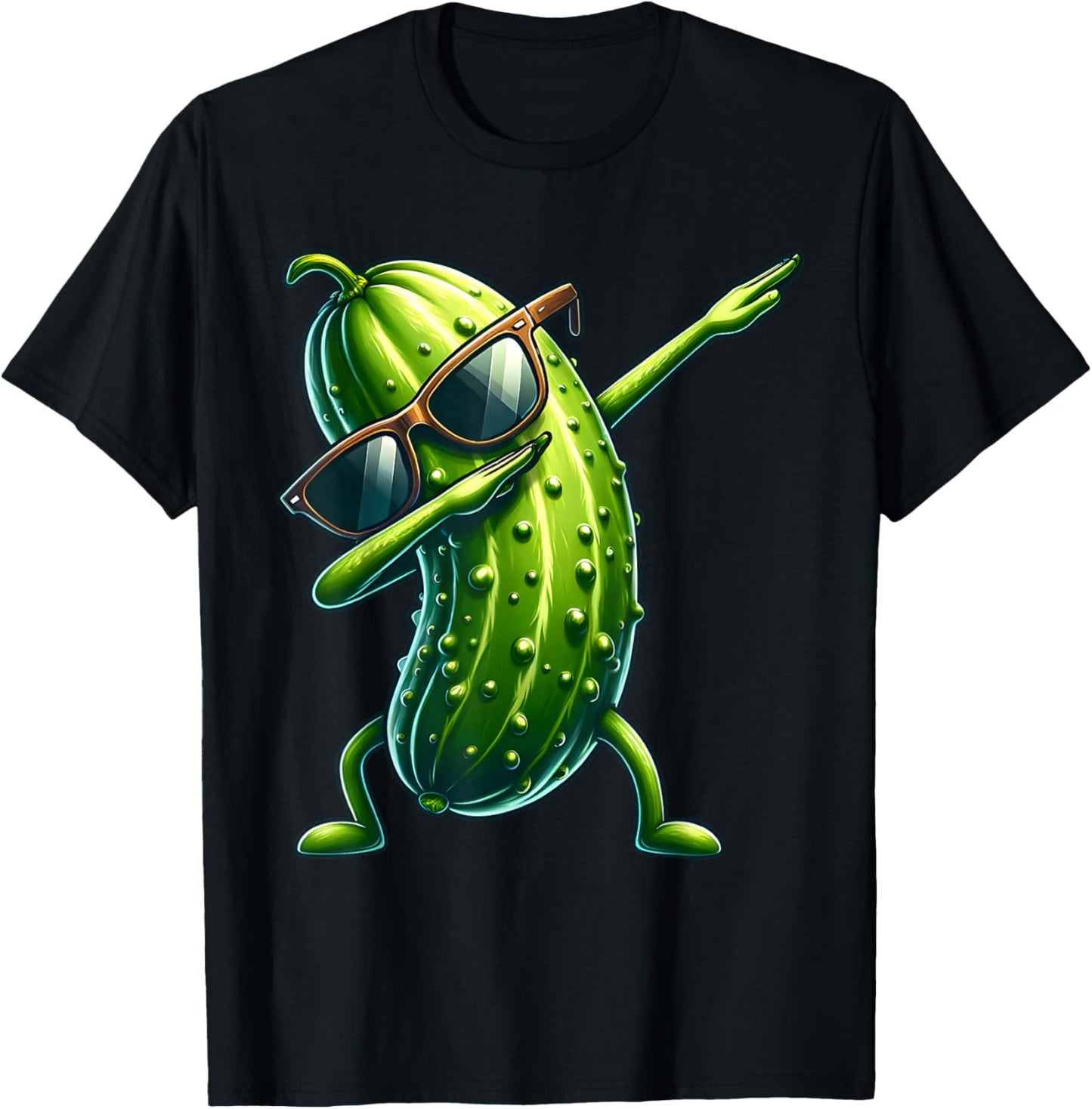 Saure Gurke Dabbing Salatgurke T-Shirt - T-Shirt | Black