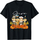 Thanksgiving Pilgrim Indian Give Thanks Pumpkin T-Shirt - T-Shirt | Black