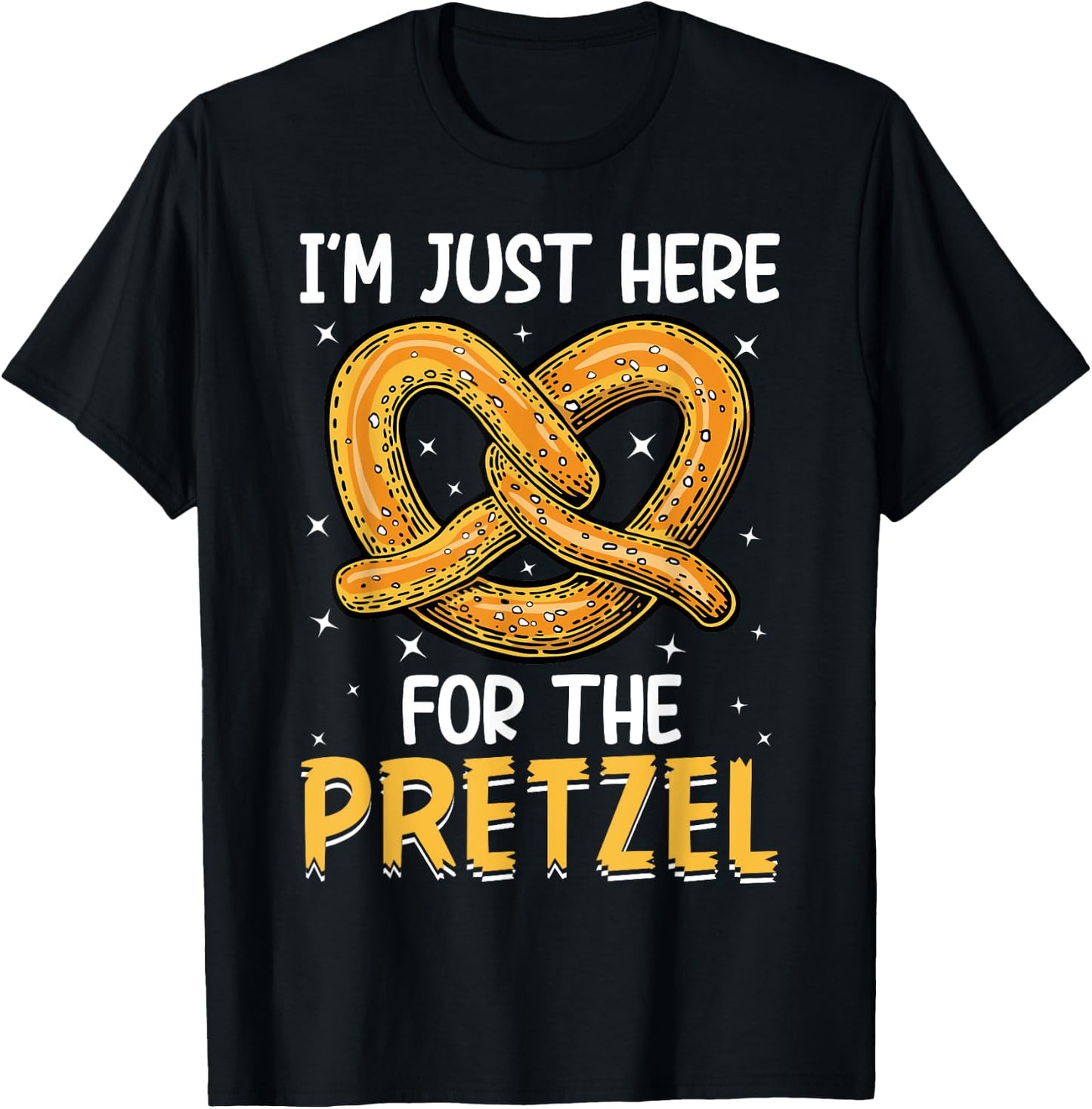 Funny Food Oktoberfest Pretzel Lover Women Men T-Shirt - T-Shirt | Black