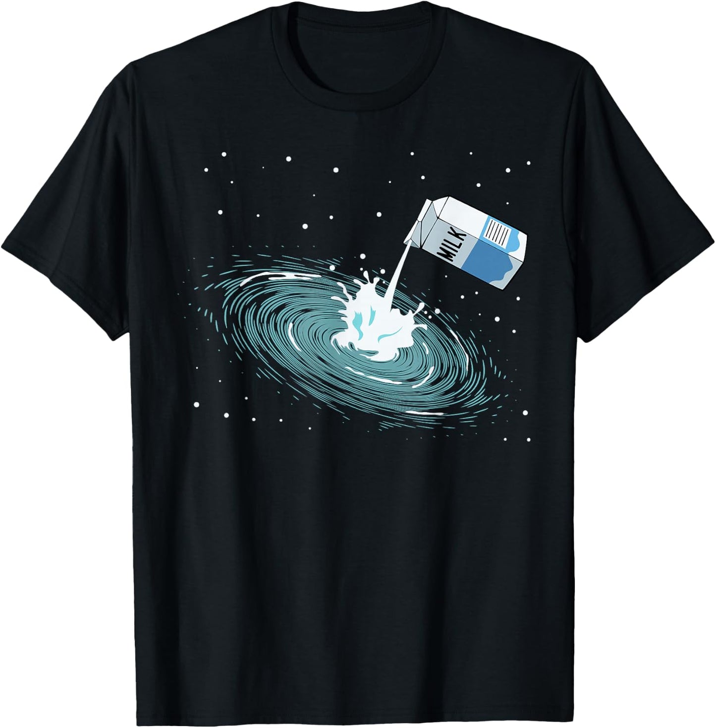 Space Milky Way Galaxy Solar System Astronomy Pun , black T-Shirt - T-Shirt | Black