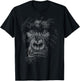 gorilla face scribble art head for lover Silverback animals T-Shirt - T-Shirt | Black
