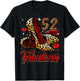 52 and Fabulous High Heels Stepping Into My 52nd Birthday T-Shirt - T-Shirt | Black