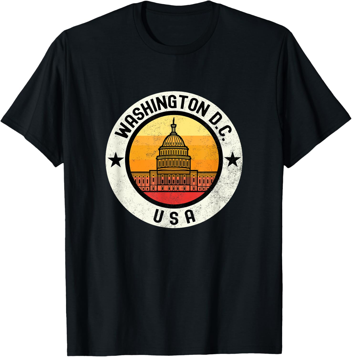 Washington D C T-Shirt - T-Shirt | Black