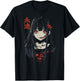 Anime Horror Girl Aesthetic Soft Grunge Waifu Japanese Girl T-Shirt - T-Shirt | Black