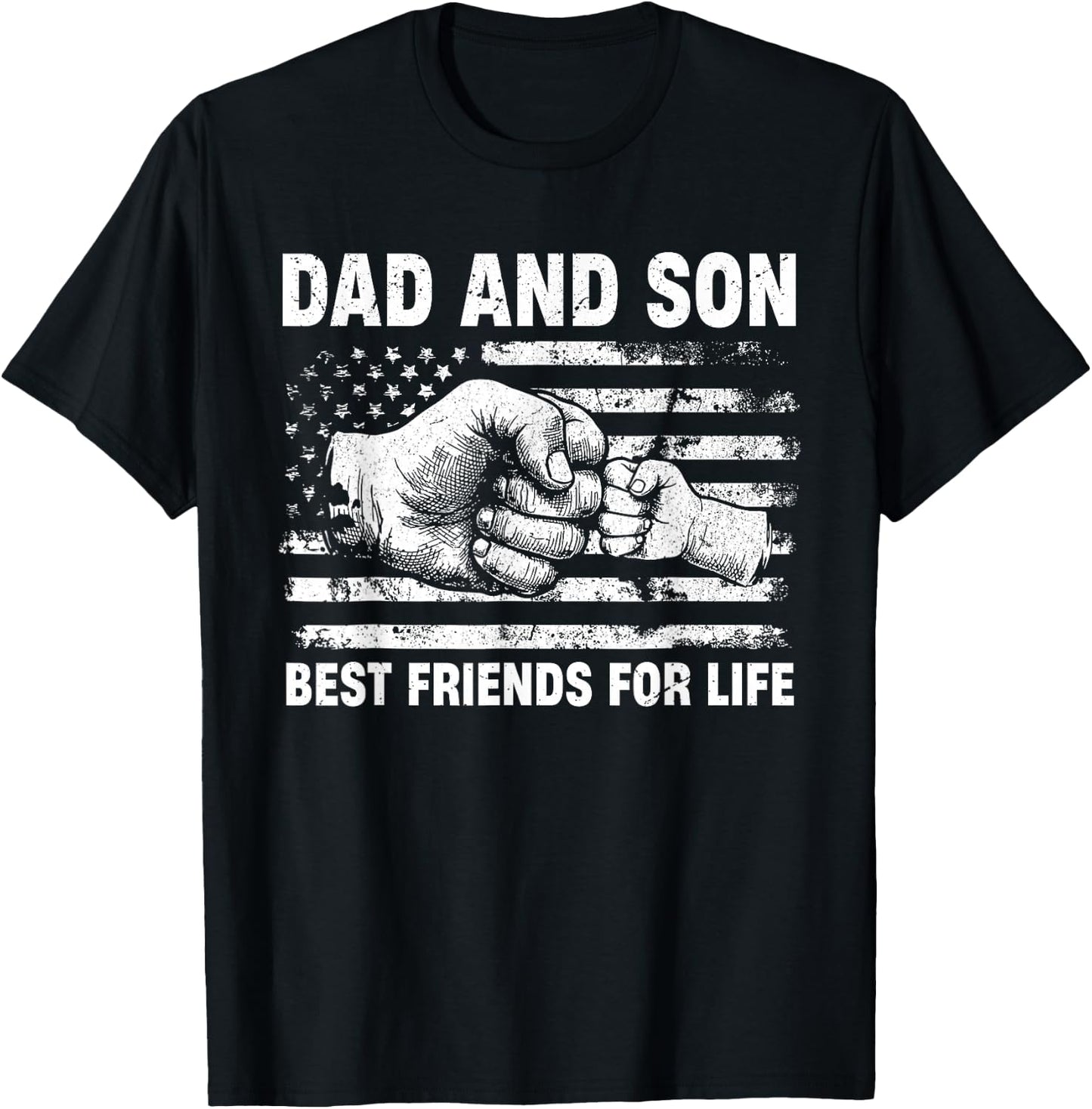 Dad and Son Best Friends for Life Matching Family Father Day T-Shirt - T-Shirt | Black