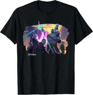The Legend of Vox Machina - Offizielles Merchandise , Erwachsene, Fans der Serie, Cartoon-Muster, Schwarz, S T-Shirt - T-Shirt | Black