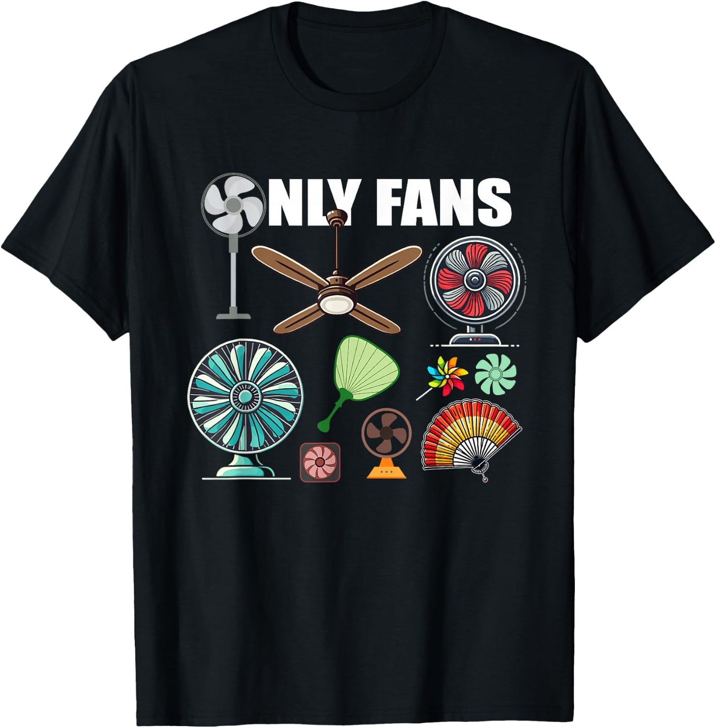 Only Fans Humour , Black, S T-Shirt - T-Shirt | Black