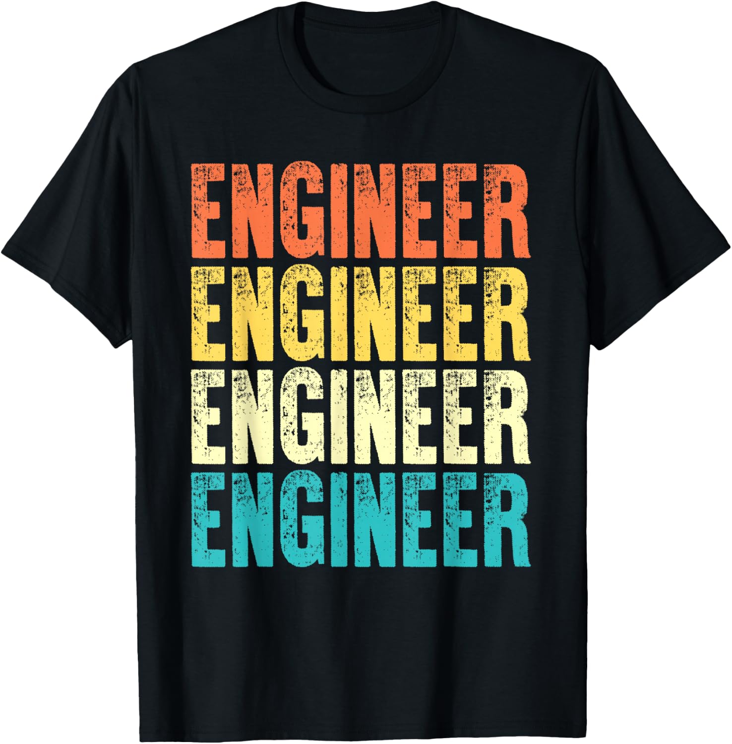 Engineer Vintage Style Job T-Shirt - T-Shirt | Black
