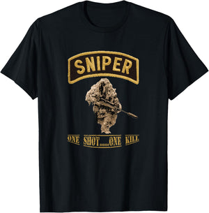 Sniper Ghillie Suit Seal T-Shirt - T-Shirt | Black