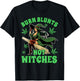 Weed Stoner Cannabis Witch Halloween Burn Blunts Not Witches T-Shirt - T-Shirt | Black