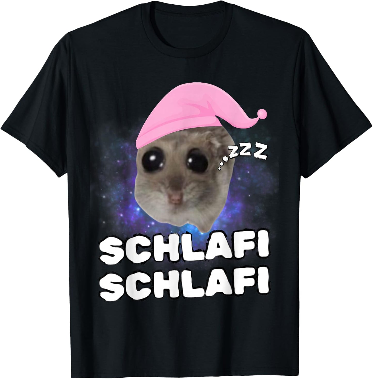 Sad Hamster - Schlafi Schlafi T-Shirt - T-Shirt | Black