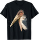 Marabou Stork African Undertaker Bird T-Shirt - T-Shirt | Black