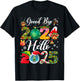 Christmas and New Year Family Matching Outfit Goodbye 2024 Hello 2025 Happy New Year's Eve Christmas Xmas - Black, -Adults & Kids, Short Sleeve, Small, Classic Fit, Cotton Blend T-Shirt - T-Shirt | Black