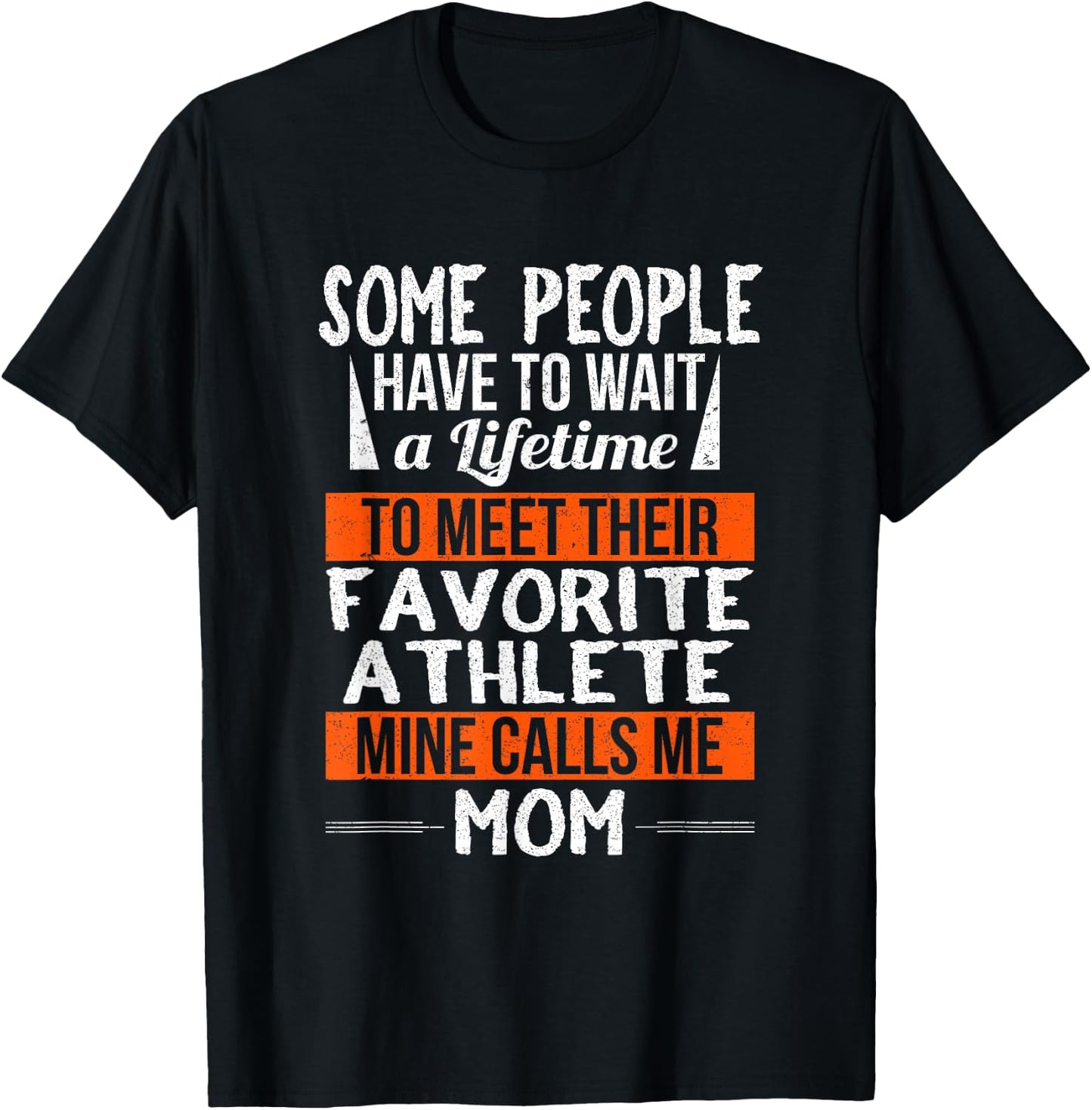 Favorite Athlete Calls Me Mom Mothers Day Gift T-Shirt - T-Shirt | Black