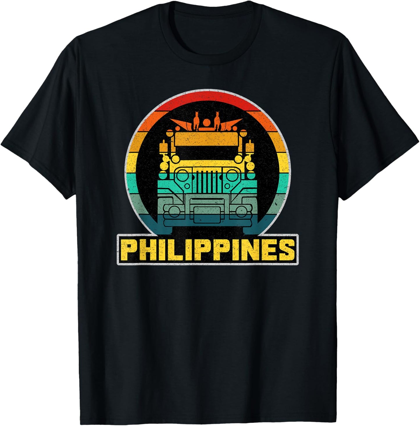 Philippine Filipino Jeepney Creative Pride King Of The Road T-Shirt - T-Shirt | Black