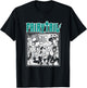 Fairy Tail Manga Black and White Group Shot Anime T-Shirt - T-Shirt | Black