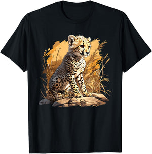 Cheetah Cheetah Cheetah , black T-Shirt - T-Shirt | Black