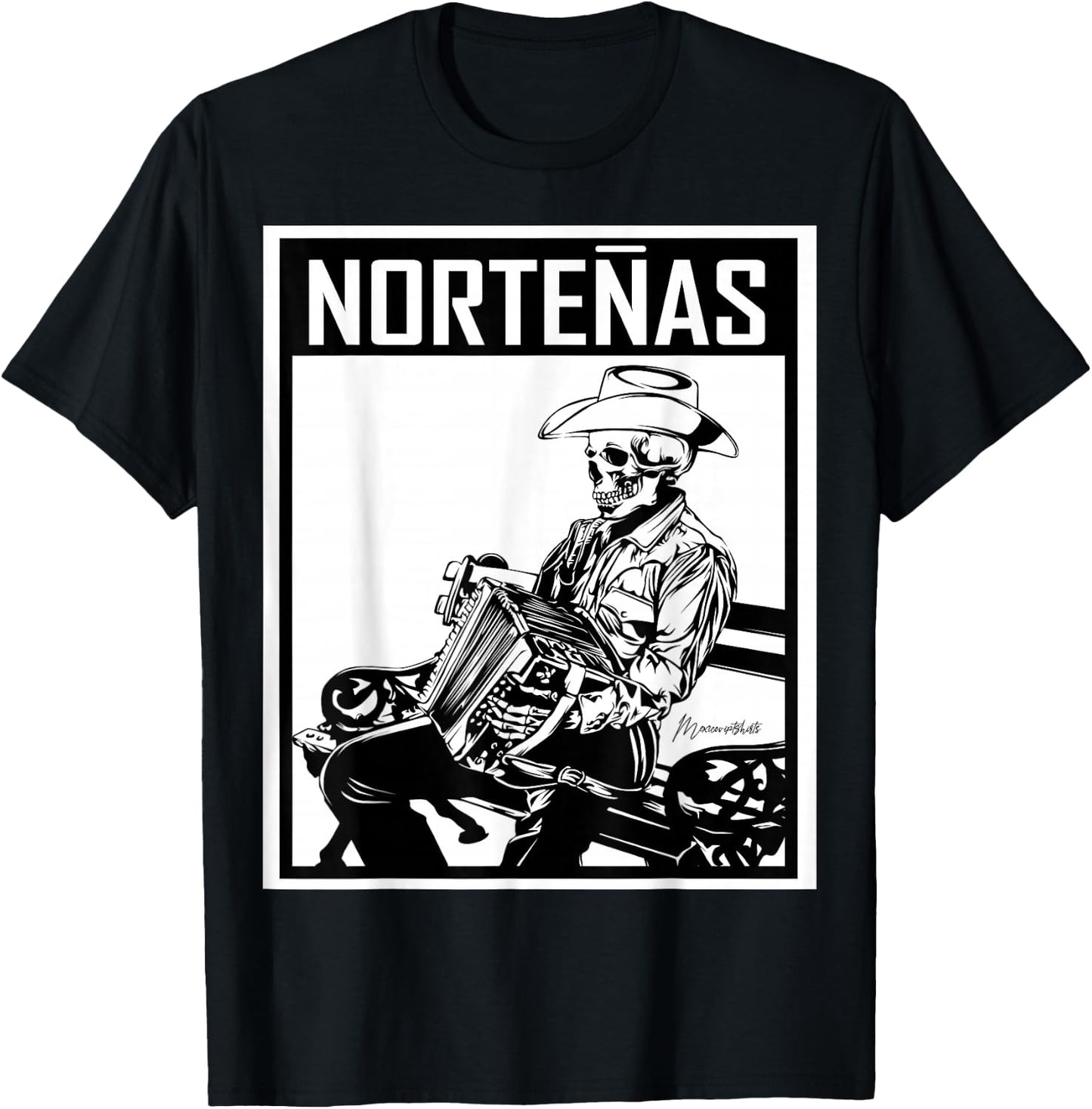 Nortenas Calavera T-Shirt - T-Shirt | Black