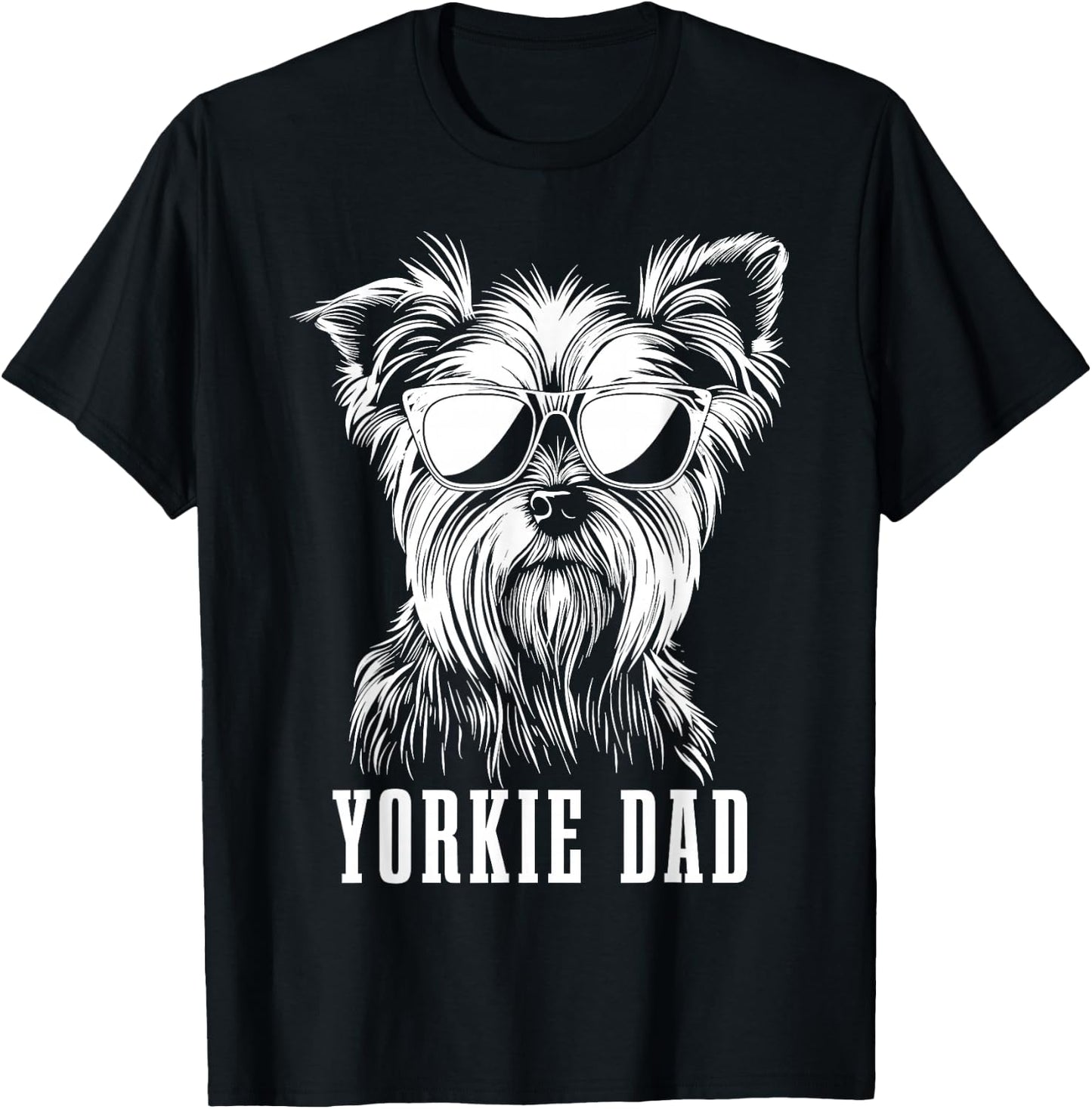 Yorkie Dad Lustiger Hund Yorkshire Terrier T-Shirt - T-Shirt | Black