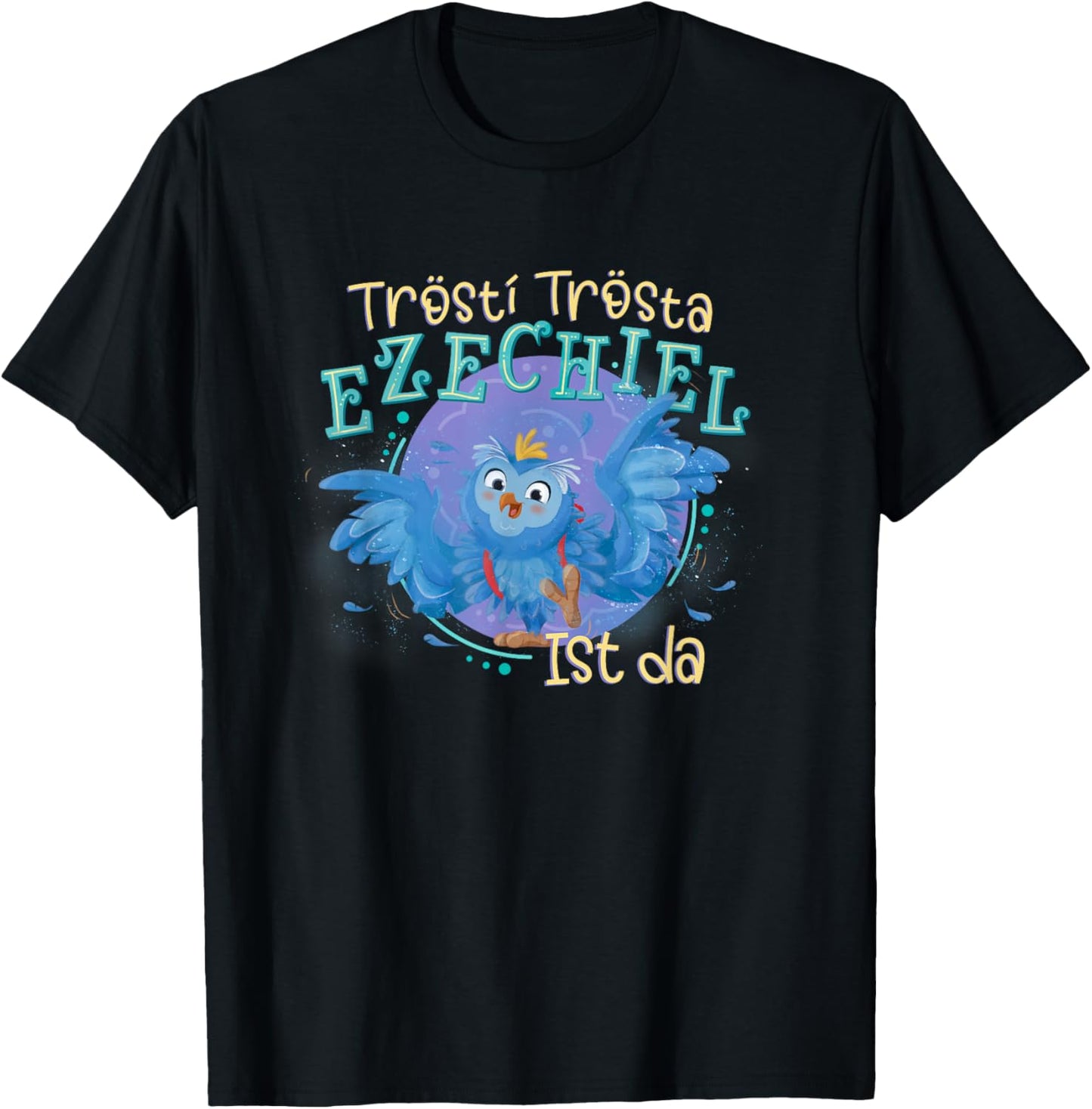 Elea Eluanda - Ezechiel , blue T-Shirt - T-Shirt | Black