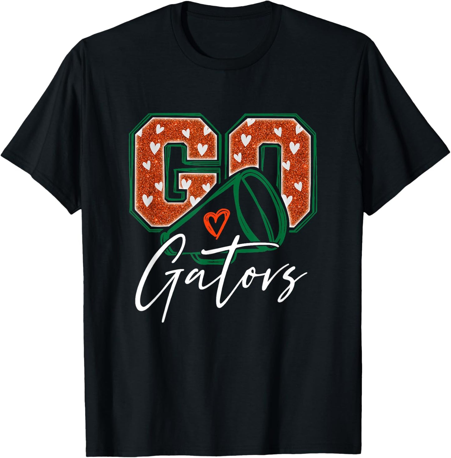 Go Cheer Gators Design Gift Women Girls Boys Kids T-Shirt - T-Shirt | Black