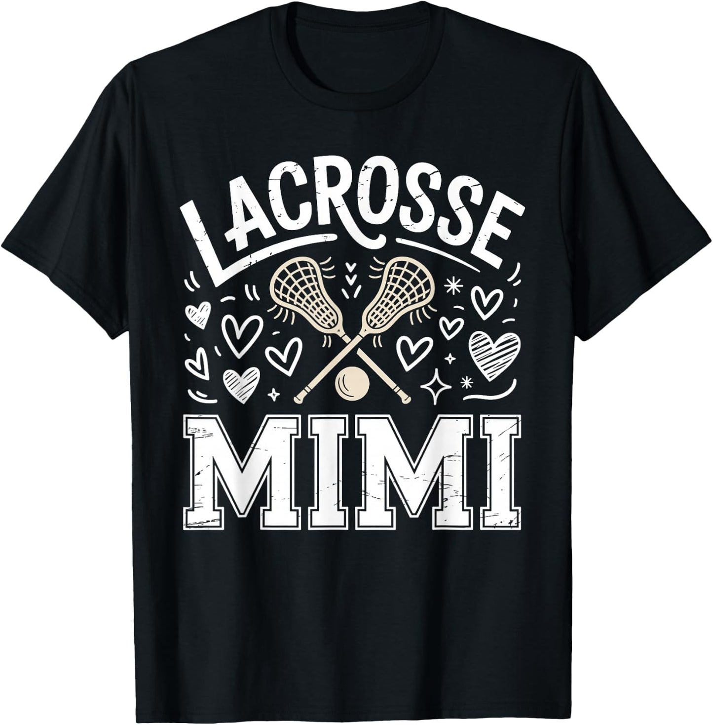 Proud Lacrosse Mimi T-Shirt - T-Shirt | Black