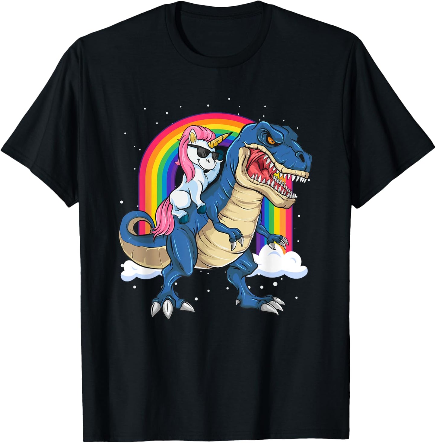 T-rex Unicorn Dinosaur Boys & Kids T-Shirt - T-Shirt | Black