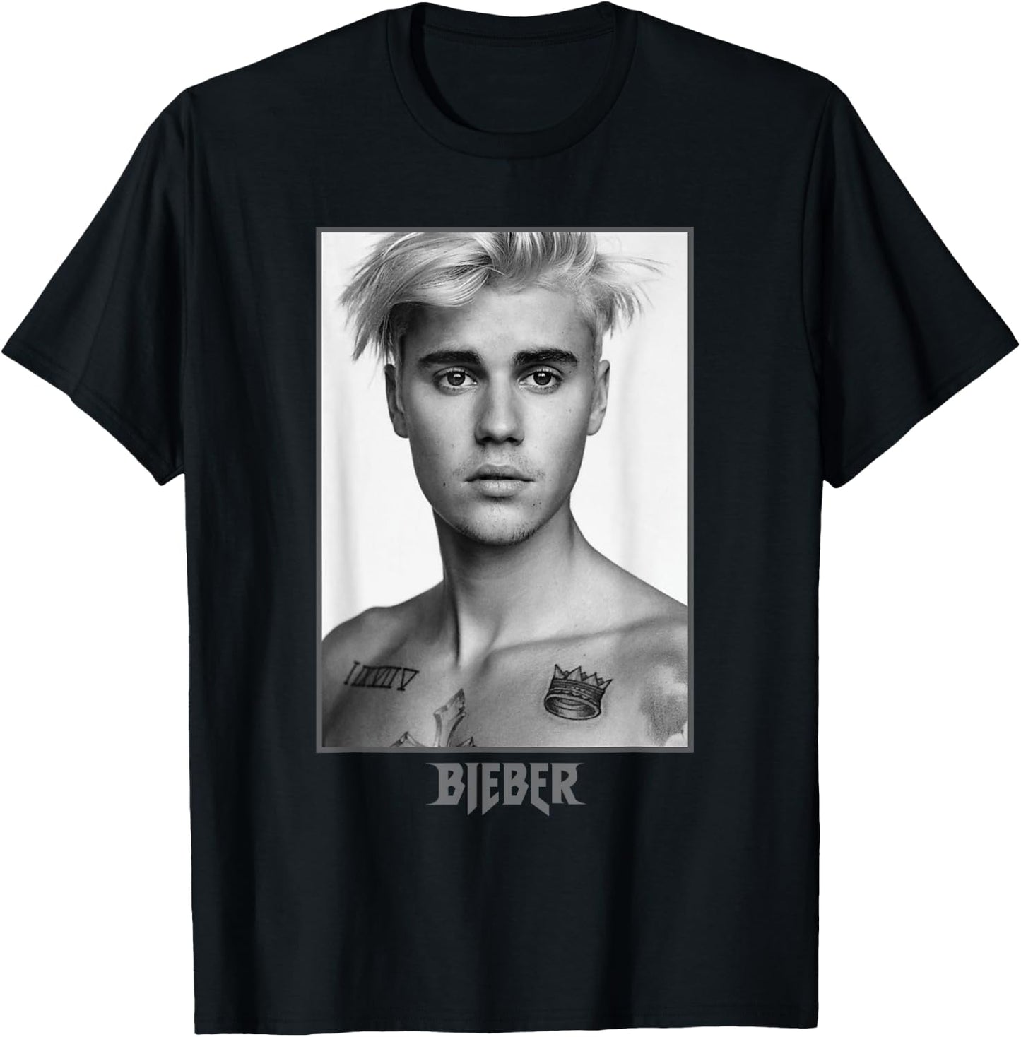 Justin Bieber Sorry Photo T-Shirt - T-Shirt | Black