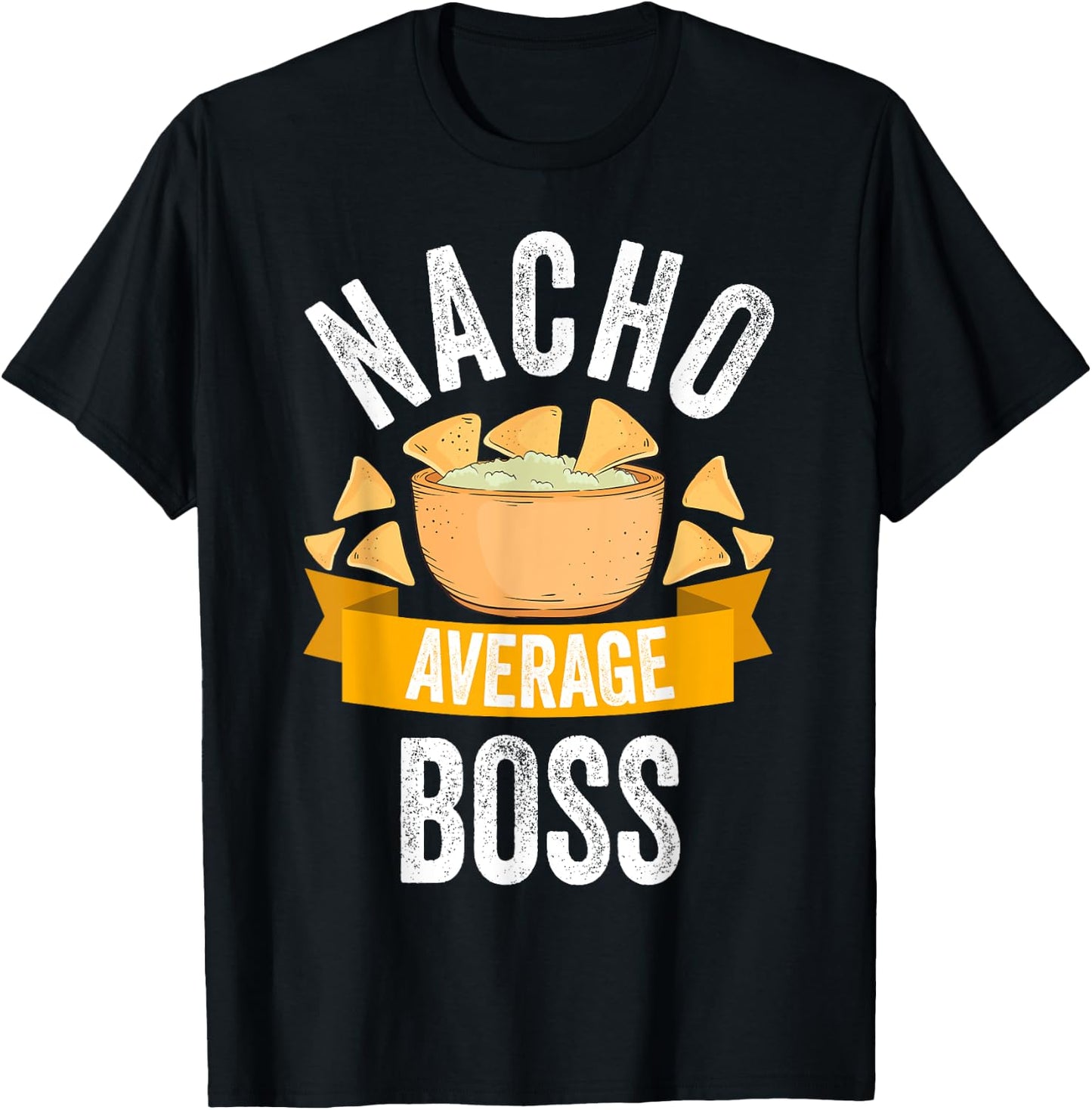 Nacho Average Boss Shirt Matching Family Cinco De Mayo T-Shirt - T-Shirt | Black