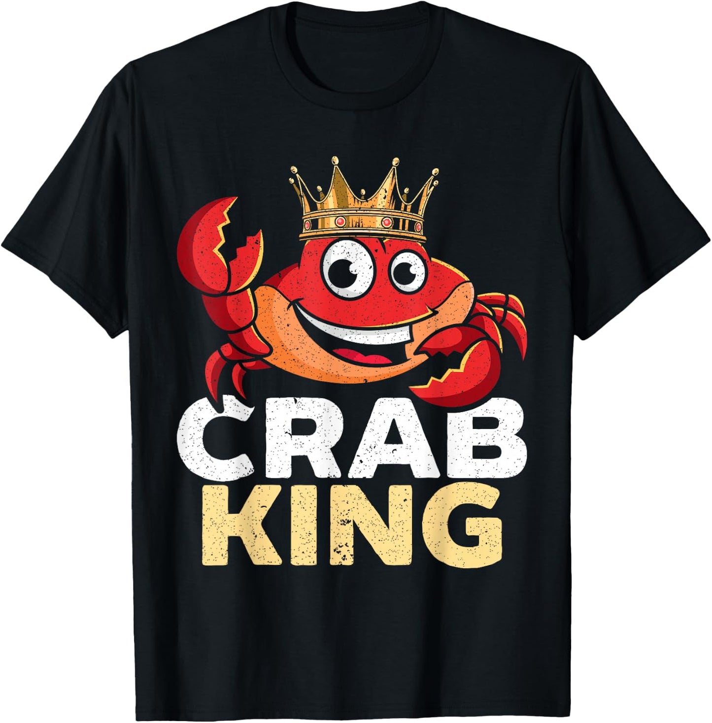 Crab King Crab Lover Crabulous Crabby Crab Whisperer T-Shirt - T-Shirt | Black
