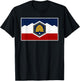 State Flag of Utah New 2024 Beehive Banner T-Shirt - T-Shirt | Black