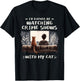 I'd Rather Be Watching Crime Shows Cat Lover Cats T-Shirt - T-Shirt | Black