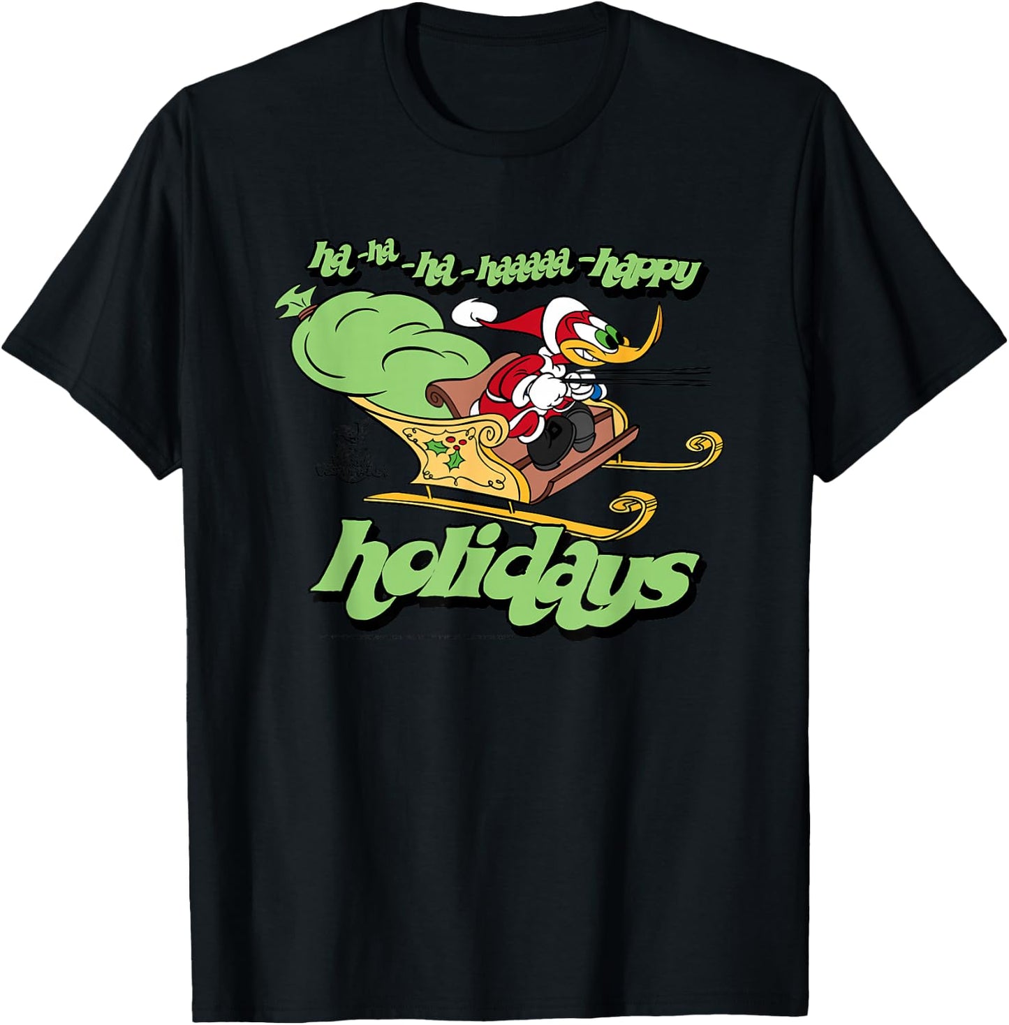 Woody Woodpecker -Kids Grey Holiday T-Shirt - T-Shirt | Black