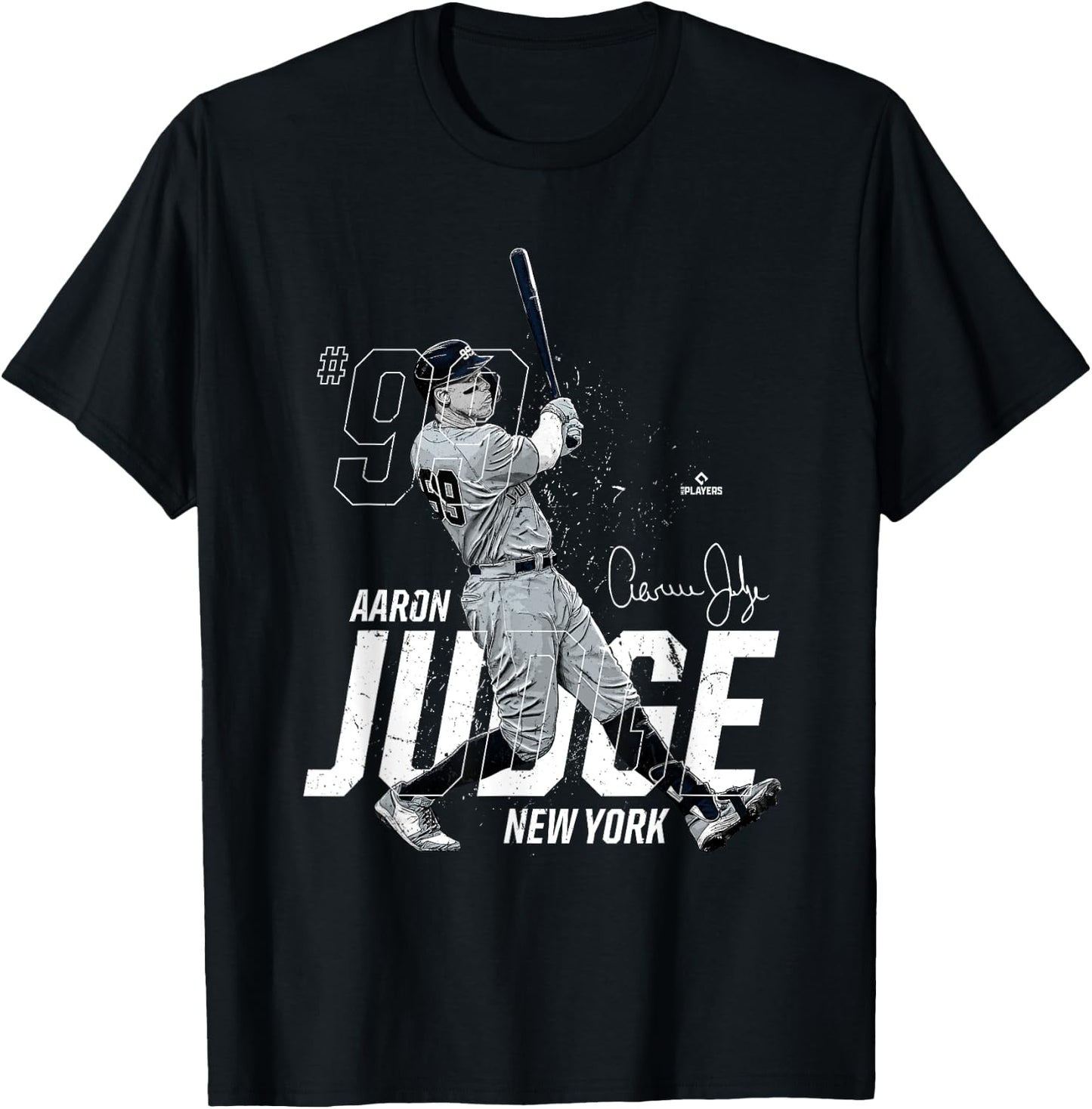 Dynamic Pose Aaron Judge New York Baseball MLBPA T-Shirt - T-Shirt | Black