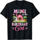 Mimi Of The Birthday Girl 1St Birthday Cow Farm Family T-Shirt - T-Shirt | Black