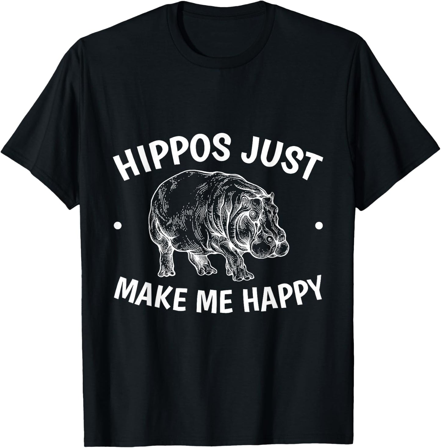 Hippopotamus Zoologists Animal Hippo Lovers Zoo Lovers T-Shirt - T-Shirt | Black