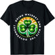 Drink Whiskey And Hate The Government Irish Shamrock T-Shirt - T-Shirt | Black