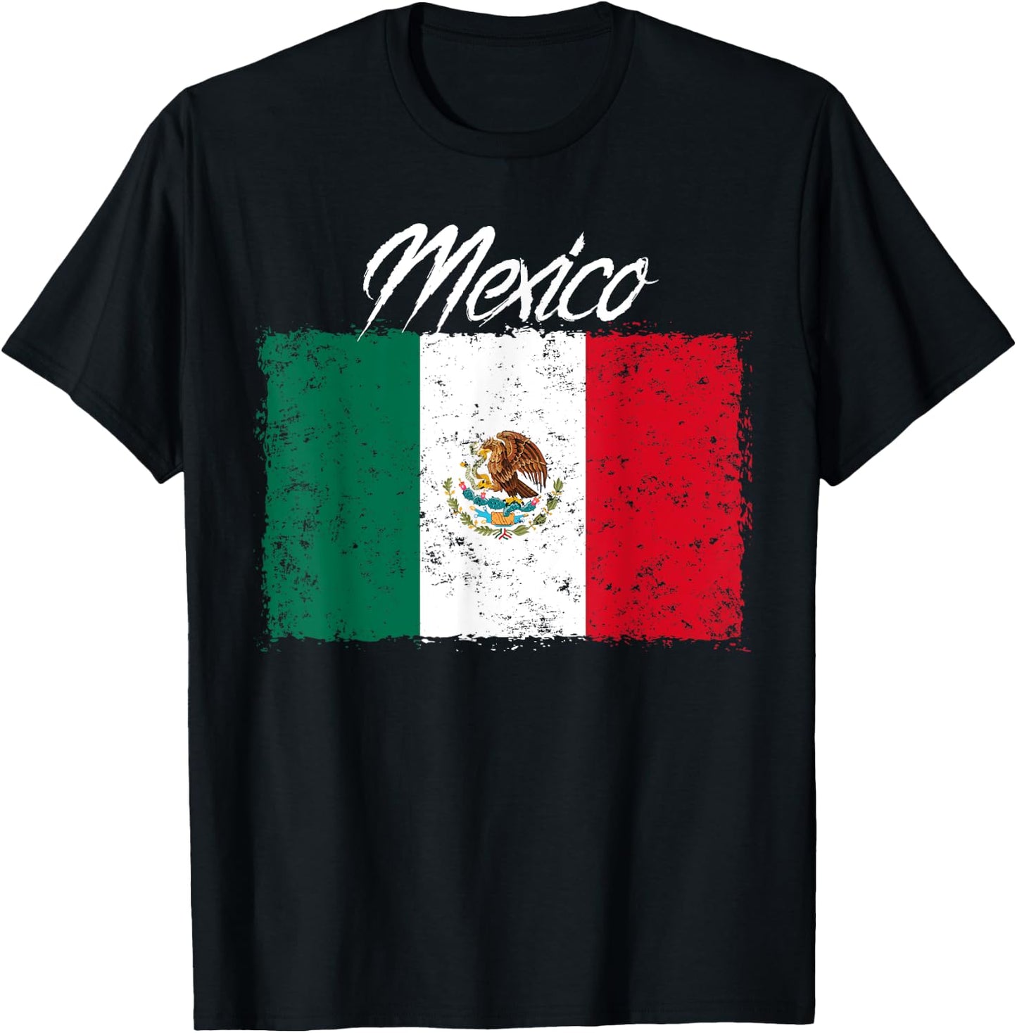 Mexico Flag Mexican T-Shirt - T-Shirt | Black