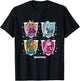 Kids Monster High - Student - Character Grid , black T-Shirt - T-Shirt | Black