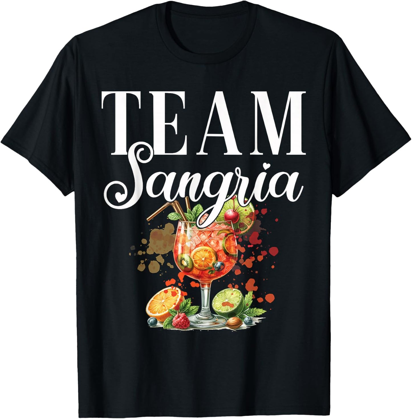 Sangria Cocktail Bartender Hen Party T-Shirt - T-Shirt | Black