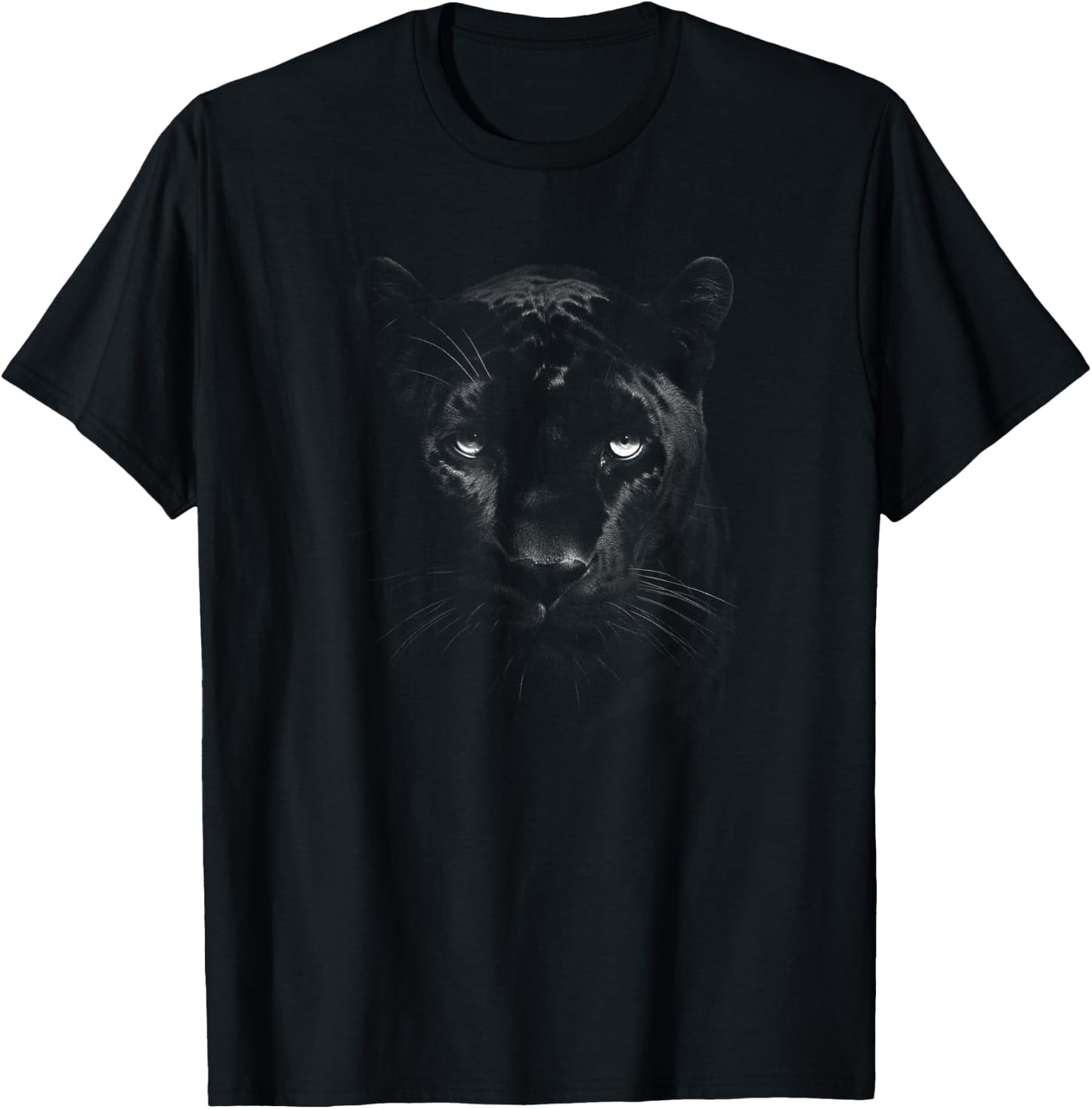 Panther Wild Black Cat Portrait Africa Animal Men Women T-Shirt - T-Shirt | Black