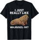 Cool Walrus Art Women Pinniped Animal Walrus Lover T-Shirt - T-Shirt | Black