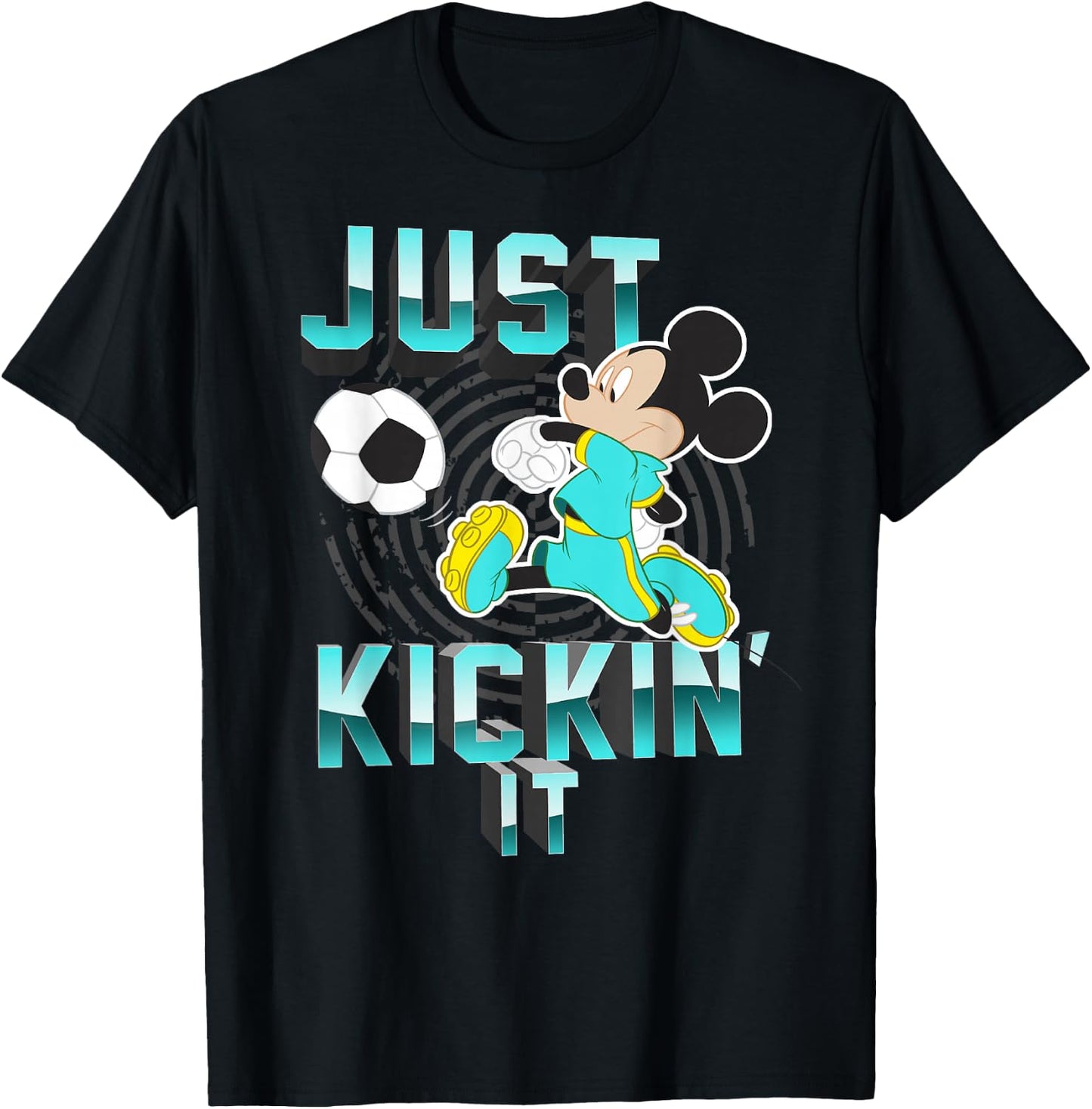 Disney Mickey Mouse Just Kickin' It Soccer T-Shirt - T-Shirt | Black
