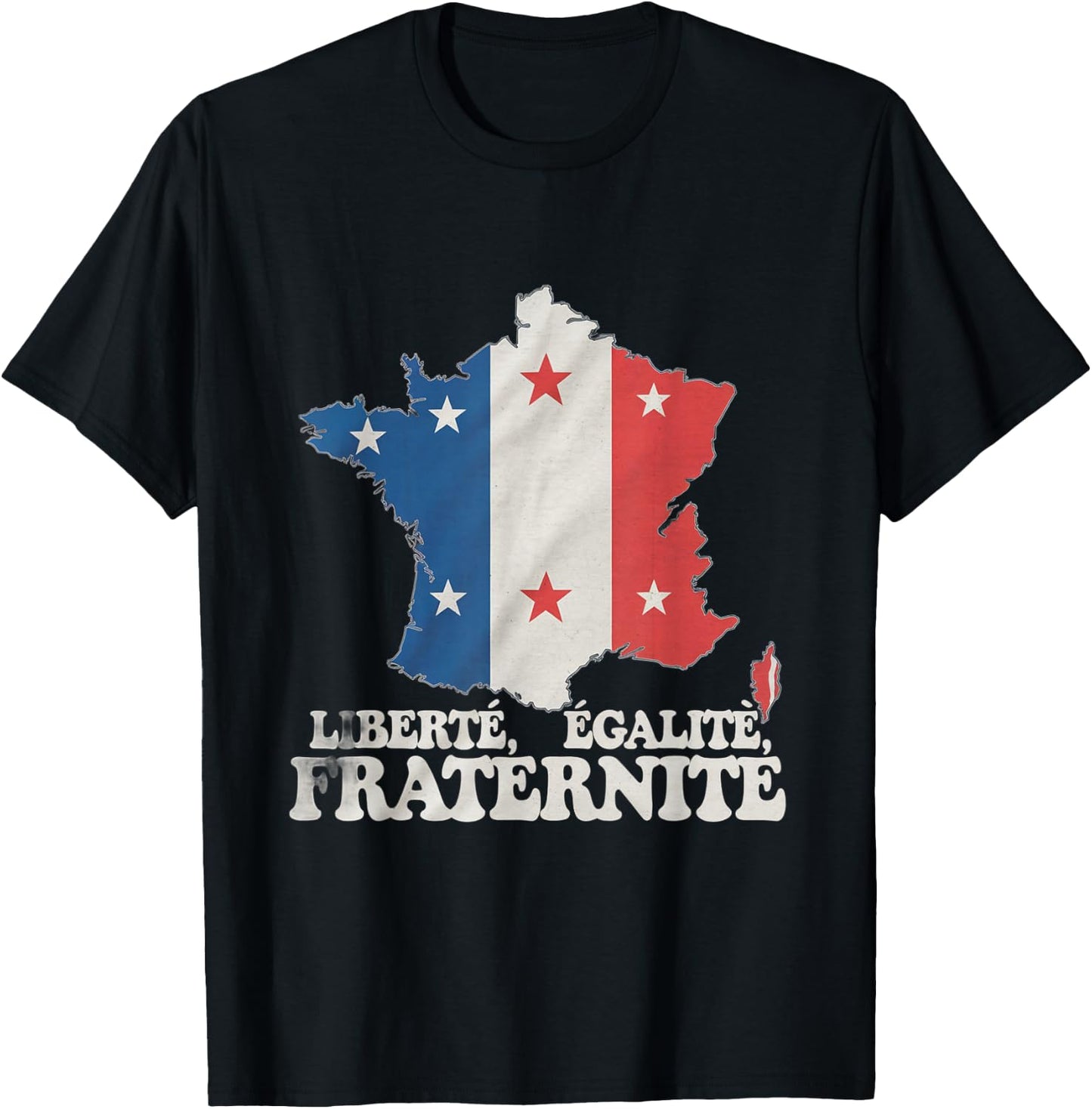 Flag France Liberty Equality Fraternity France Card Memes , Black, S T-Shirt - T-Shirt | Black