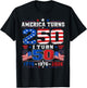 America Turns 250 I Turn 50 4th of July 1976 50th Birthday T-Shirt - T-Shirt | Black